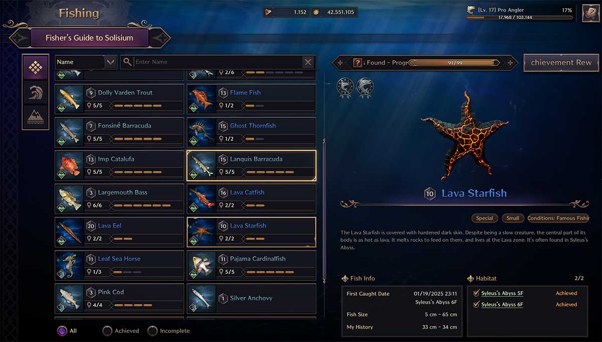 Pannello Fishing - Throne and Liberty Italian Guide Pannello Fishing - Throne and Liberty Italian Guide