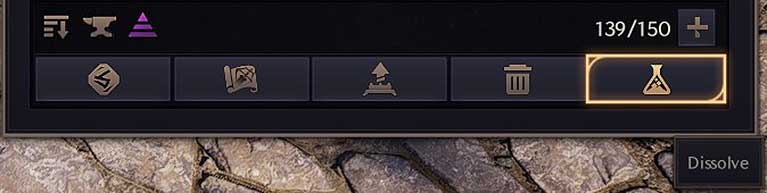 Dissolve Menu Button - Throne and Liberty Italian Guide