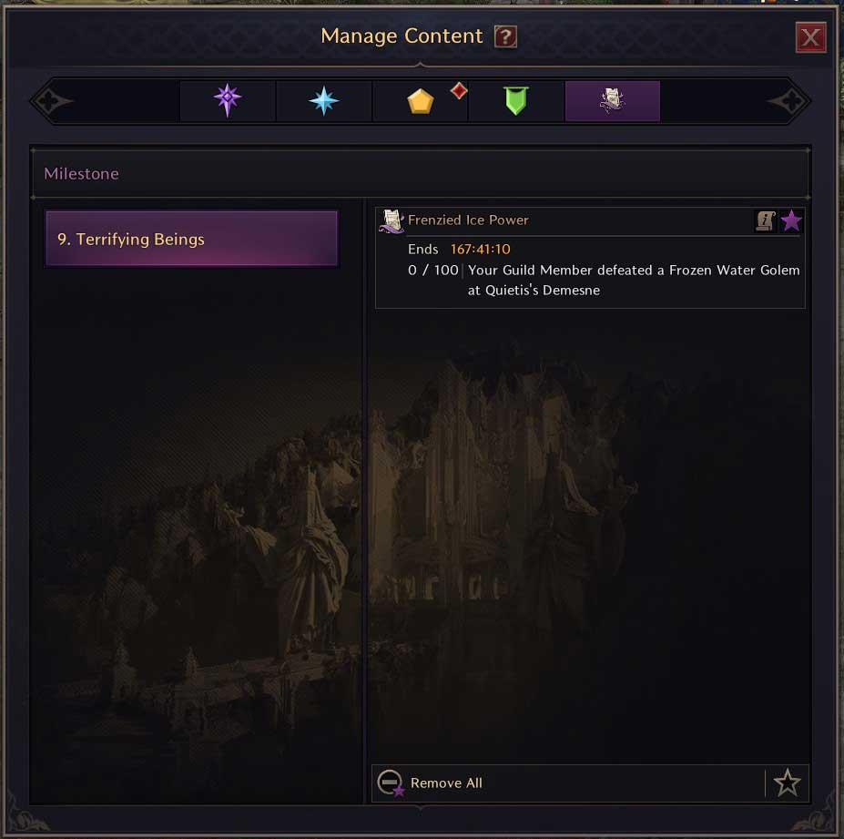 Pannello Quests Milestone - Throne and Liberty Pannello Quests Milestone - Throne and Liberty