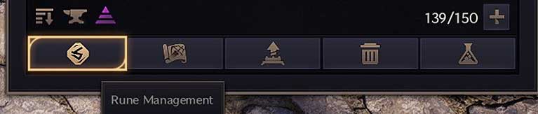Rune Management Button - Throne and Liberty Italian Guide