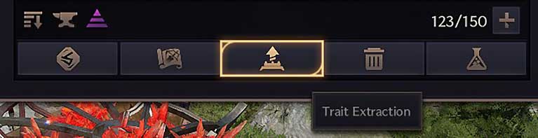 Trait Extraction Menu - Throne and Liberty Italian Guide